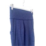 Aerie Chill Play Move Marled Blue High Ride Leggings Workout Athleisure Photo 3