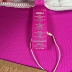 SKIMS Sporty Zipper Swim Dipped Tanga Bikini Bottoms in Hibiscus Pink Size 4X Photo 8