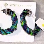 Kendra Scott Masie Corded Hoop Earrings NWT Photo 0