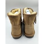 Kirkland Signature  Women's Shearling Scalloped Edge Suede Boot Tan NEW Size 11 Photo 4