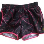 Adidas Lined Jogging Running Shorts Sz XS Pink Black Inside Pocket Retro Photo 0