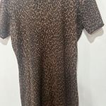 Nina Leonard wool blend leopard dress Size 8 Photo 3