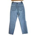 PacSun Jeans Womens 25 Light Wash High Rise Crop Boyfriend Rigid Distressed Photo 3