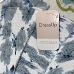 Hudson Gray  women’s size small light blue and white stretchy floral dress ruffle Photo 5