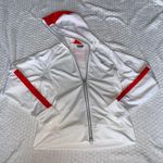 Nike White and Orange Track Jacket Size M Like New Photo 0