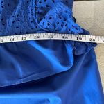 Who What Wear  Blue Eyelet Women's Dress (820) Photo 10