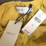 Greylin  by Anthropologie Mustard Eyelet Tie-Strap Crop Top size XL #314 Photo 2