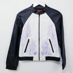 Alice + Olivia $880 Cow Leather Moto zip Jacket Photo 0