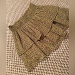 Crescent  tan brown leopard print tiered ruffle mini skirt women’s size large Photo 3