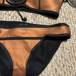 NWT Duskii Neoprene Ochre Bikini Amber Brown Bronze Metallic Set Photo 5
