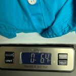 Paper Denim & Cloth Button Down Short Sleeve Women's Blue Shirt Size Medium Slim Photo 12