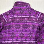 Columbia Jacket Women Sz M Purple Fleece Soft Aztec Full Zip Outdoor Western Photo 9