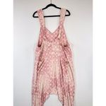 Free People NWT Movement Womens High Tide Jumpsuit Pink Ankle Zip Medium Photo 9