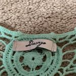 Dasayo Mint Green Crochet Lace Tiered Tank Top Cover Up Size undefined Photo 3