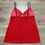 Linea Donatella Red Baby Doll Velour Christmas Slip Dress Size XL Photo 5