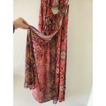 Raga Anthropologie Maxi Dress Women Small  Boho KeyHole Slit Festival Hippie Rave Photo 10