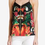 Ted Baker London Toucan Parrot Zipper T-Strap Tank Top Small Tropical Beach Photo 0