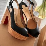 Christian Louboutin  Reine De Liege 120 Nappa Cork Wedges Sold Out Photo 3