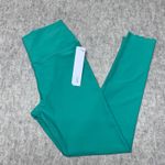 NWT  High Waisted Scallop Hem Leggings Aqua Green Women's Size S Photo 4