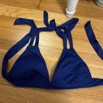 Navy halter top bikini. Size M. Size M Photo 0