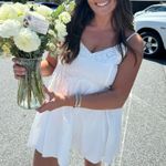 White mini dress Size L Photo 2