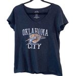 47 Brand Forty Seven Brand Black V Neck Short Sleeve OKC Thunder Burnout Tee Photo 0