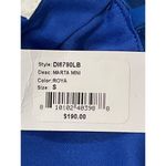 LBLC The Label Marta Mini Dress in Blue Small New Womens Vegan Faux Leather Photo 9