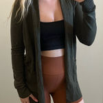 Pink Clover Olive Green Open Cardigan  Stitch Fix NWT small Photo 0