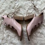 Alex + Alex Pink Lace Up Open Toe Heeled Sandals Women's 6 Photo 3