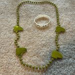 NWOT Bud Light Lime Green Beaded Necklace Photo 3