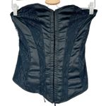 Intimissimi Steampunk Whimsigoth Dark Victorian Lace Up Corset Top Size M Black‎ Black Size M Photo 0