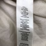 Chico's Chico’s Women’s Linen Blend Embroidered Beige Oatmeal Multi-Pocket Jacket Photo 7