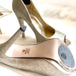 Speed Limit 98 Womens  Gold Open Toe Pumps - Sz 8 Photo 3