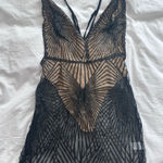 Sequin Mini Dress Black Size L Photo 0