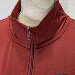 PINK - Victoria's Secret PINK Victoria’s Secret Three Quarter Zip Maroon Pullover Size Medium Photo 2