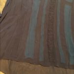 Carlisle  Vtg Sheer Whimsigoth Top w Ruffles w Silk Cami Chocolate Brown Blue 8 Photo 1