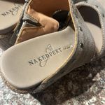 Naked Feet Silver Shimmery Wedges Size 6 Photo 6