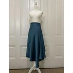 LANE JT Victorious Silk Midi Skirt + Backscarf Top (NWT) in Royal Blue (MEDIUM) Photo 3
