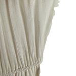 NWT NSF Niara Sz L Women's Short Sleeve Peasant Dress in White Size L Photo 3