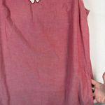 Vtg Bechamel Red Cotton Maxi Dress Floral Embroidered Striped Hem Summer 90s L Pink Size L Photo 7