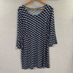 Boden Miriam Jersey Tunic Dress in Navy Parasol Size 12 Umbrella Print Blue Photo 1
