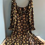 Culola Bohemian Floral Tie Up Slit Dress Size L Photo 1