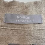 Chico's Chico’s Gold Thread Linen Button Down Blouse Photo 3