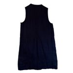 Quince Navy Blue Linen Sleeveless Button Front Midi Dress Preppy Staple Size M Photo 3