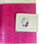 Hello Kitty  Pink White Faux Leather Wallet Coin Purse Card Holder Photo 0