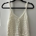 PacSun White Crochet Tank Top Photo 1