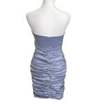 Adrianna Papell Hailey Mini Strapless Cocktail Dress Beaded Periwinkle Size XS Photo 4