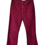 The Great 28 western crop maroon corduroys Pants Photo 0