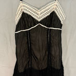 Heart & Soul Lingerie Babydoll Nightie Ruffles Y2K Black w/pale Photo 0