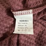 SheIn  Dusty Rose Pink Waffle Knit Asymmetrical Neck Side Slit Top Photo 10